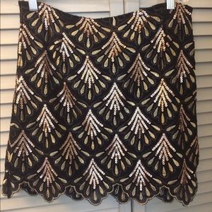 Alya Embroidered Sequin Skirt